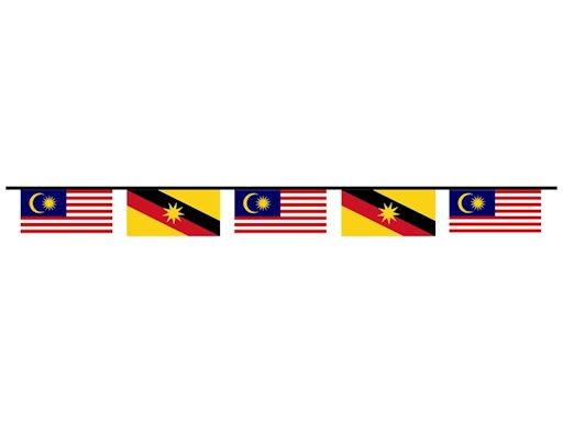 Astar 12 in 1 Malaysia-Sarawak Bunting Flag	[1341]