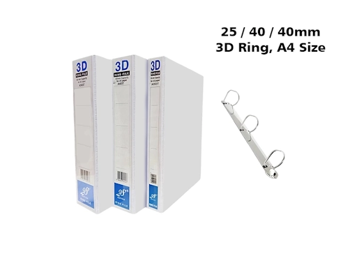 East File 3D White Insert File, *A4 Size* [1860]