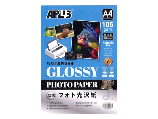 APlus A4 Glossy Photo Paper #105gsm 50's [1600]