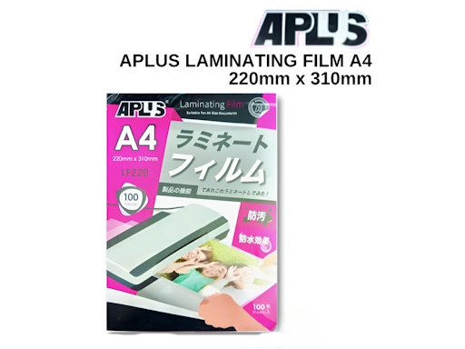 Aplus A4 Laminating Film 100's [1640]