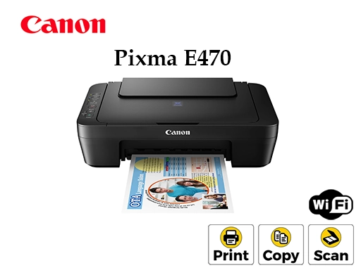 Canon E470 3 in One WiFi Inkjet Printer [1734]