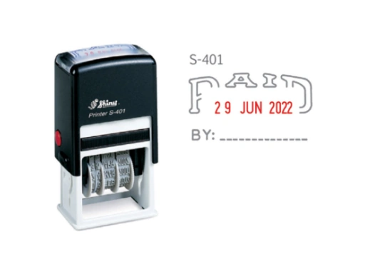Shiny S-401 Self Inking Paid Stamp [1501]