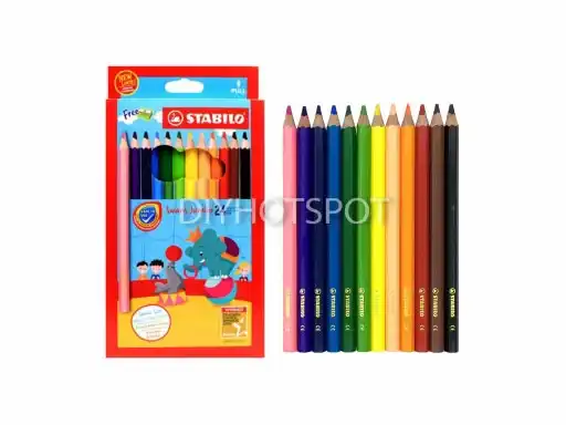 Stabilo Swans 1877J Jumbo Coloured Pencil 12's [440]