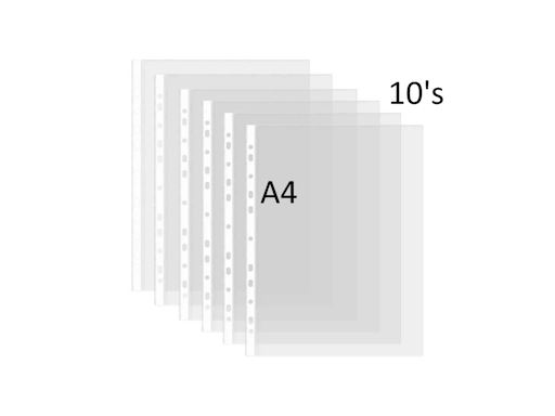 TS-100 A4 11 Holes Sheet Protector 10's [1581]