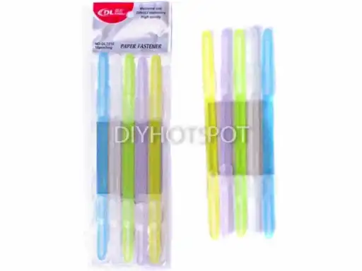 DINGLI Plastic Paper Fastener DL-7210 (10's/pack) Mix Colour Mix